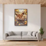 Diamond Painting Pokémon Evoli Blätterspiel – Wohnzimmer
