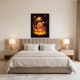 Diamond Painting Pokémon Glumanda Sternenglanz – Schlafzimmer