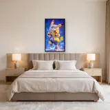 Diamond Painting Pokémon Pikachu Galaktischer Tanz – Schlafzimmer