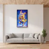 Diamond Painting Pokémon Pikachu Galaktischer Tanz – Wohnzimmer