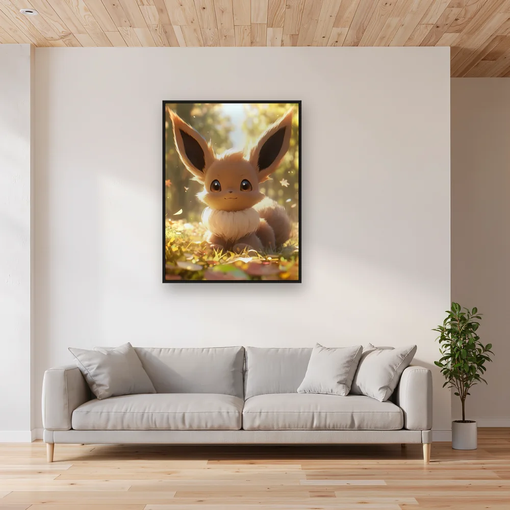 Diamond Painting Pokémon Evoli Waldzauber – Wohnzimmer