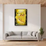 Diamond Painting Pokémon Pikachu Blitzschläge – Wohnzimmer