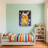 Diamond Painting Pokémon Pikachu Regenlauf – Kinderzimmer