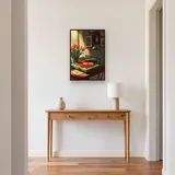 Giradischi vintage e tulipani rossi Diamond Painting – Ingresso