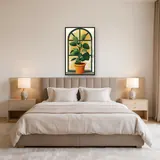 Kamerplant voor het raam Diamond Painting – Slaapkamer