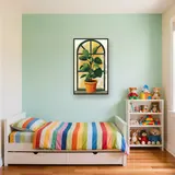 Kamerplant voor het raam Diamond Painting – Kinderkamer