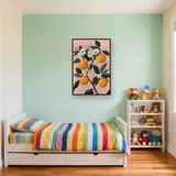 Ramo di Fiori d'Arancio su Sfondo Rosa Diamond Painting – Cameretta