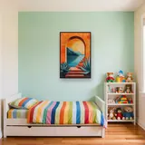 Arco mediterraneo sul mare al tramonto Diamond Painting – Cameretta