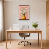 Margherite bianche in un vaso giallo Diamond Painting – Studio