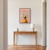Margherite bianche in un vaso giallo Diamond Painting – Ingresso