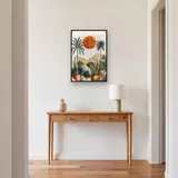 Oasi di palme in vaso e montagne desertiche Diamond Painting – Ingresso
