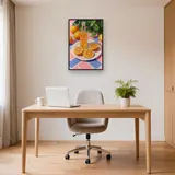 Sapfles en gesneden sinaasappels Diamond Painting – Kantoor