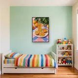 Sapfles en gesneden sinaasappels Diamond Painting – Kinderkamer
