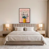 Grande mazzo di margherite in un vaso giallo Diamond Painting – Camera
