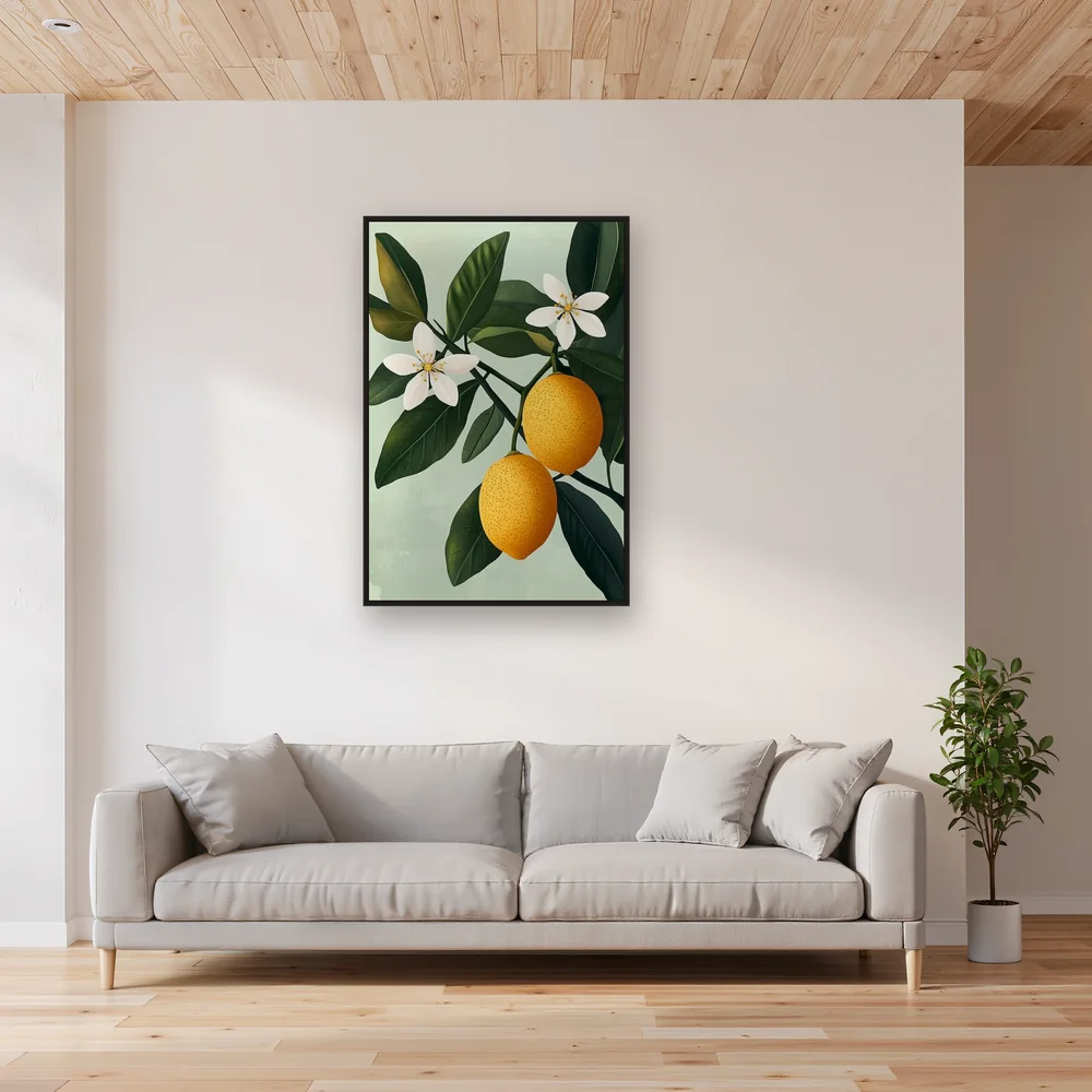 Ramo di limone con frutti gialli Diamond Painting – Soggiorno