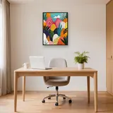 Abstract landschap van gekleurde heuvels Diamond Painting – Kantoor