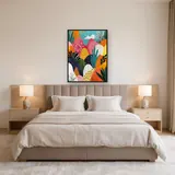 Abstract landschap van gekleurde heuvels Diamond Painting – Slaapkamer