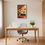 Giradischi vintage e tulipani arancioni Diamond Painting – Studio