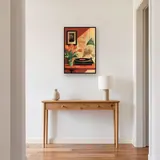 Giradischi vintage e tulipani arancioni Diamond Painting – Ingresso
