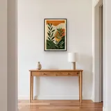 Abstracte bladeren en zon in boho-stijl Diamond Painting – Hal
