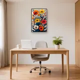 Motivo di papaveri e anemoni colorati - Diamond Painting – Studio