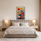 Motivo di papaveri e anemoni colorati - Diamond Painting – Camera