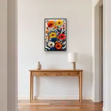 Motivo di papaveri e anemoni colorati - Diamond Painting – Ingresso