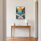Mittelmeertreppe mit Agaven Diamond Painting – Flur