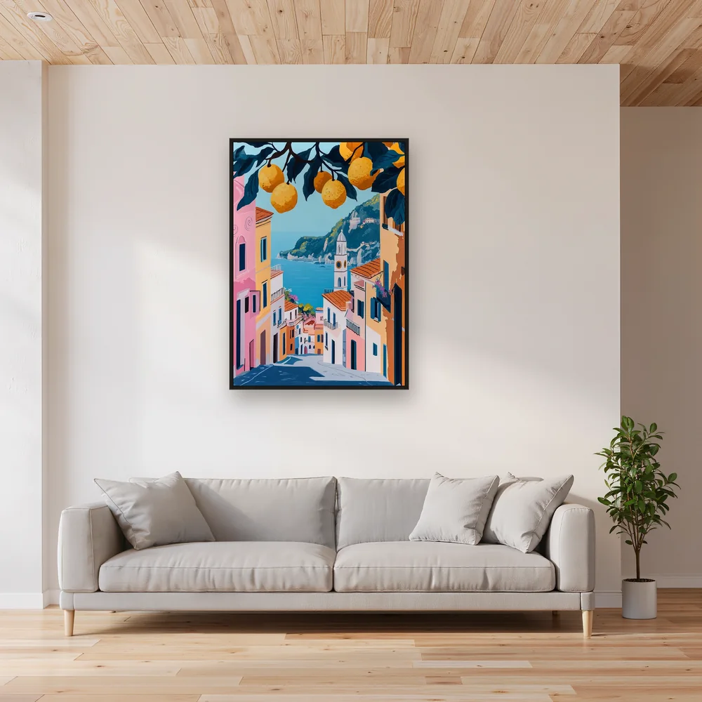 Vicolo di Positano ai limoni Diamond Painting – Soggiorno