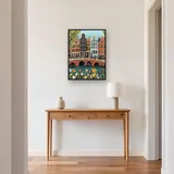 Canali di Amsterdam, biciclette e tulipani Diamond Painting – Ingresso