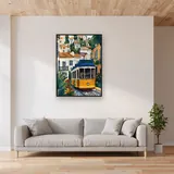 Tram 28 Giallo di Lisbona Diamond Painting – Soggiorno