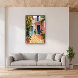 Cortile Greco Fiorito Diamond Painting – Soggiorno
