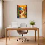 Sentiero del deserto verso il villaggio blu Diamond Painting – Studio