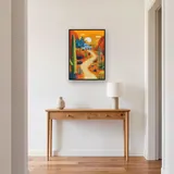 Sentiero del deserto verso il villaggio blu Diamond Painting – Ingresso