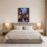 Gondole sui Canali di Venezia di Notte - Diamond Painting – Camera