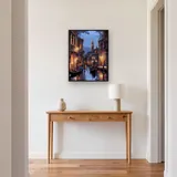 Gondole sui Canali di Venezia di Notte - Diamond Painting – Ingresso