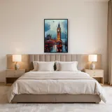 Luci del Big Ben e autobus rossi londinesi Diamond Painting – Camera