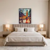 Big Ben und roter Bus in London – Diamond Painting – Schlafzimmer