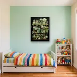 Scaffale di succulente & barattoli botanici – Cameretta