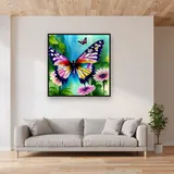 Papillons d'Aquarelle en Lumière – Salon