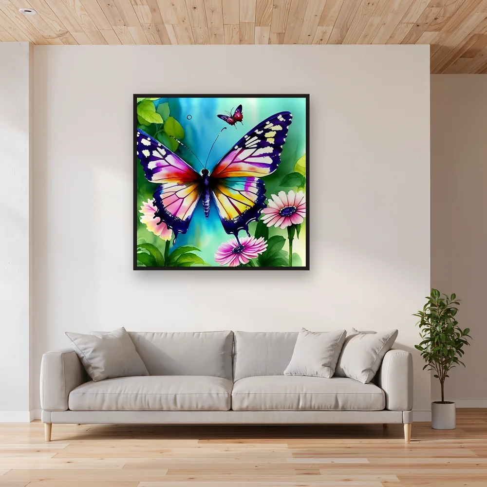 Papillons d'Aquarelle en Lumière – Salon