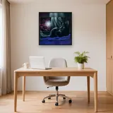 Chat Noir aux Yeux de Jade – Bureau