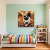 Chat Seal Point aux Feuilles d'Automne – Enfant