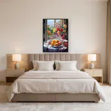 Bouquet of Fresh Flowers and Fruits in Diamond Painting – Bedroom