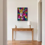 Psychedelic Baby Tiger - Pop Art Diamond Painting – Hallway