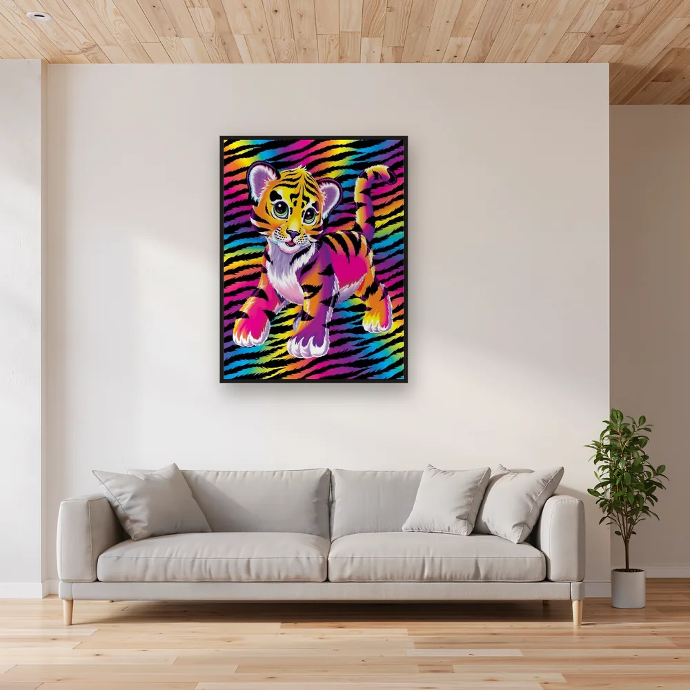 Psychedelic Baby Tiger - Pop Art Diamond Painting – Living room