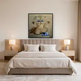 Chaton Joueur aux Yeux Bleus – Chambre