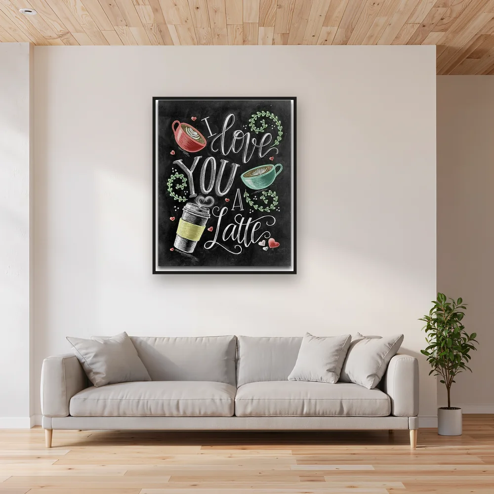 I Love You A Latte – Diamond Painting Koffiekopjes – Woonkamer