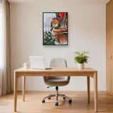 Rouge-gorge en Hiver : Douceur de Noël – Bureau