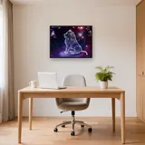 Lion of Light: Royal Constellation Diamond Painting – Office